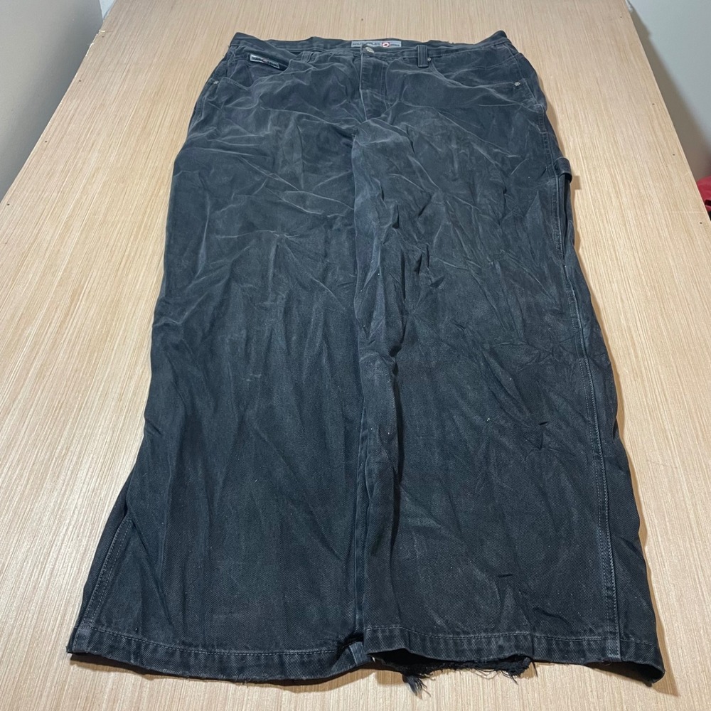 Southpole Carpenter Jeans Mens Baggy Wide Leg Distressed Black Y2K RN82628 42